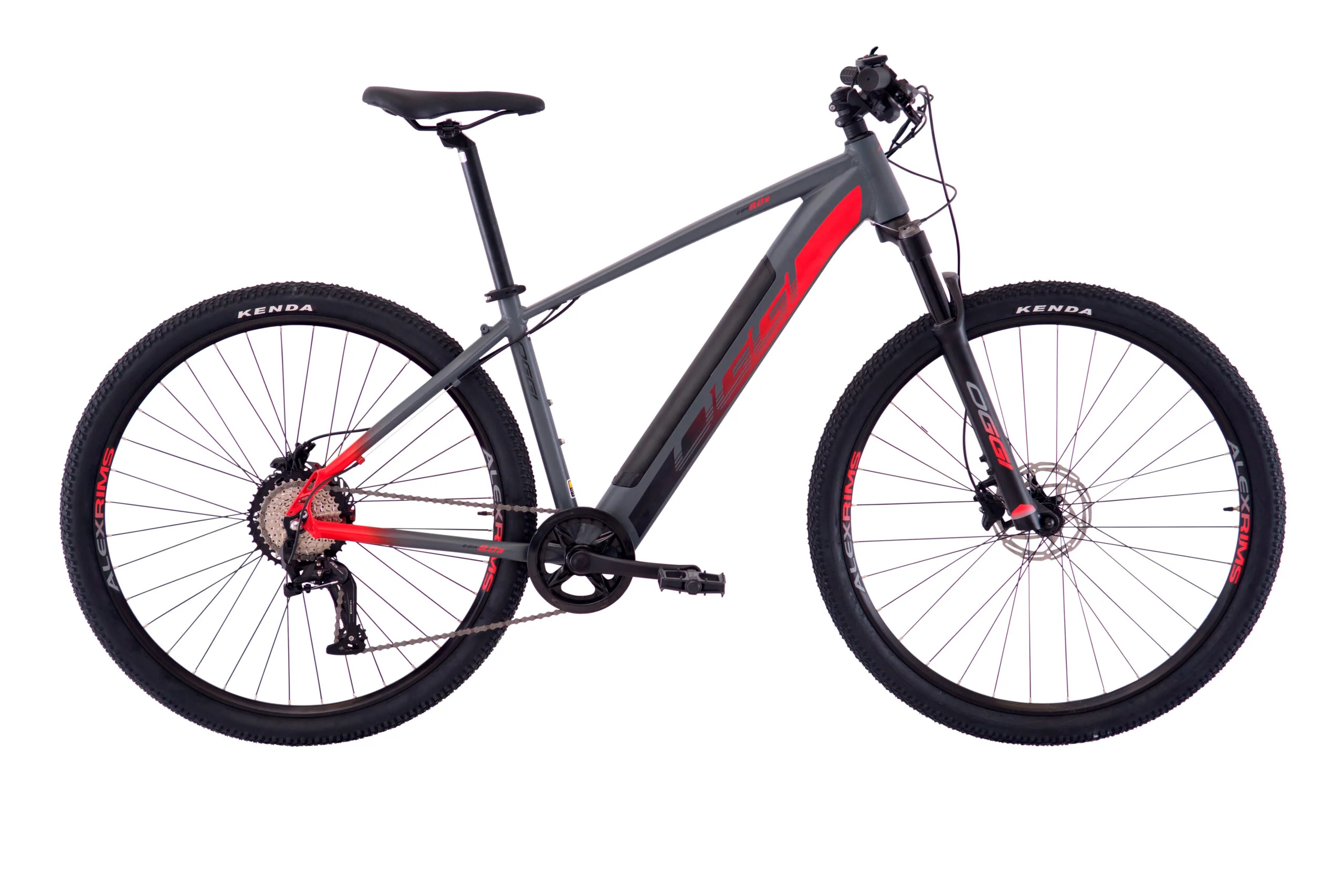 Bicicleta Elétrica Oggi E-Bike Big Wheel 8.0S Aro 29 Cinza/Vermelha - Tamanho G (19)
