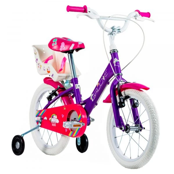 Bicicleta Infantil Groove Unilover Aro 16 Violeta c/ Porta Boneca - Image 2