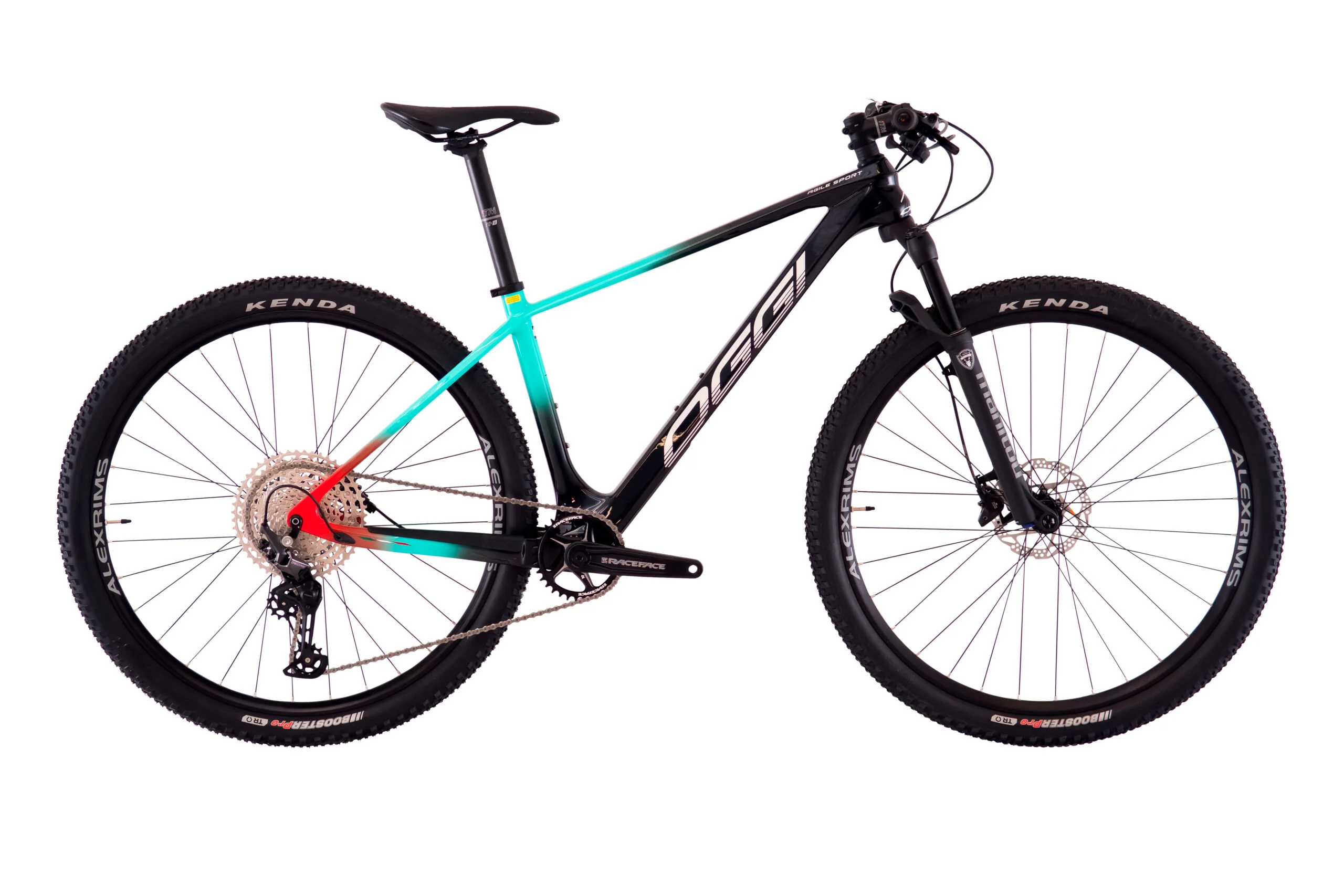 Bicicleta Oggi Agile Carbono 2023 Aro 29 Azul/Vermelha - Tamanho M