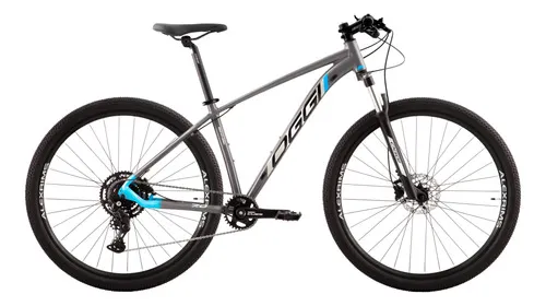 Bicicleta Oggi Big Wheel 7.0 Aro 29 Shimano Cues 18V Grafite/Azul/Cinza - Tamanho P (15,5)