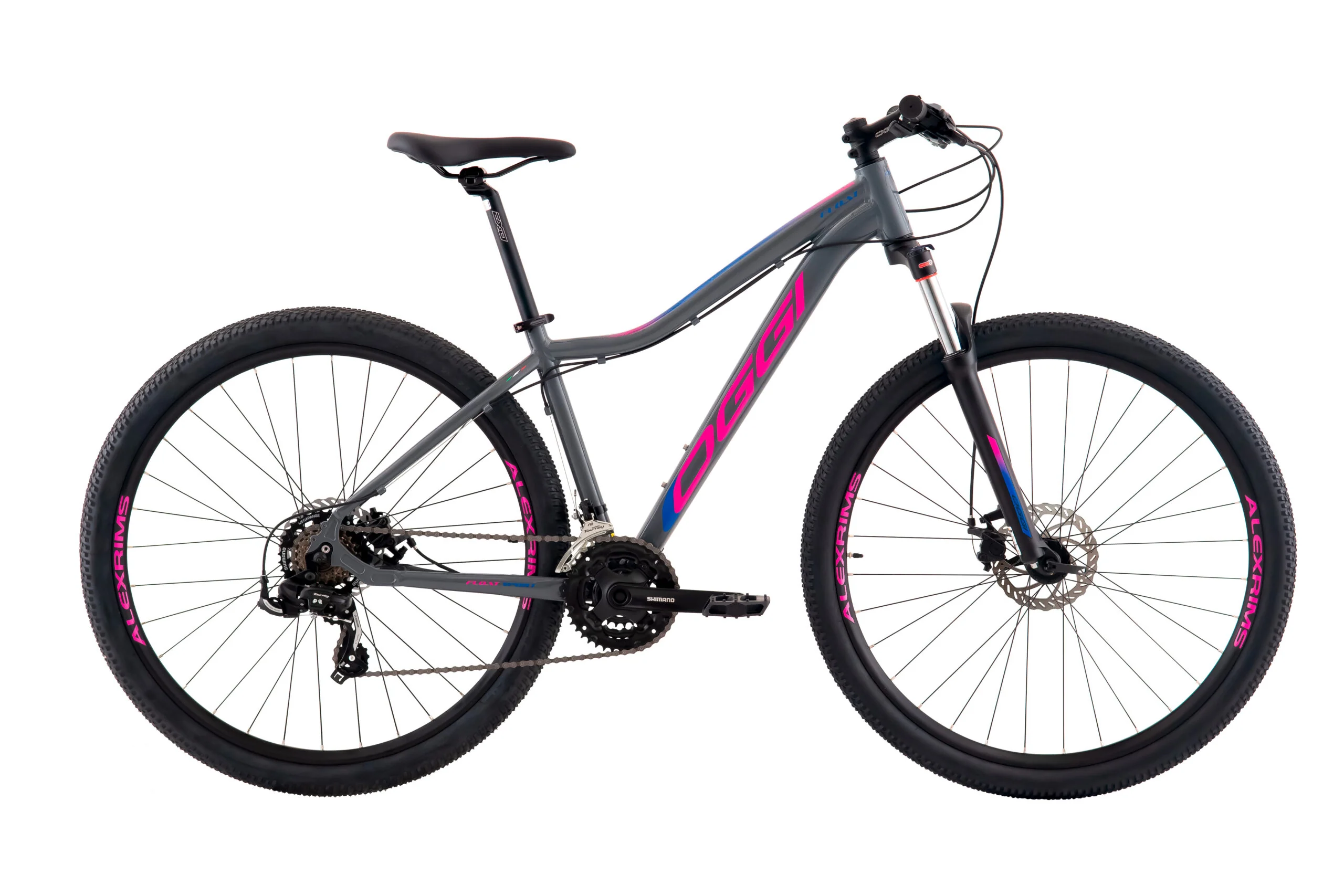 Bicicleta Oggi Float Sport 2023 Cinza/Rosa/Azul - Tamanho M (17)