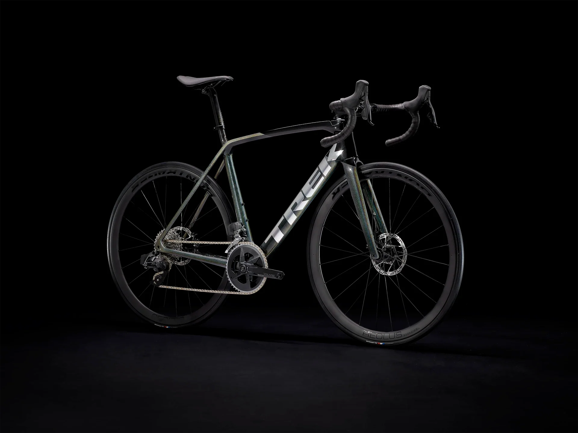 Bicicleta Trek Émonda SL 6 AXS 2023 - Preta/Rainbow - Tamanho 56