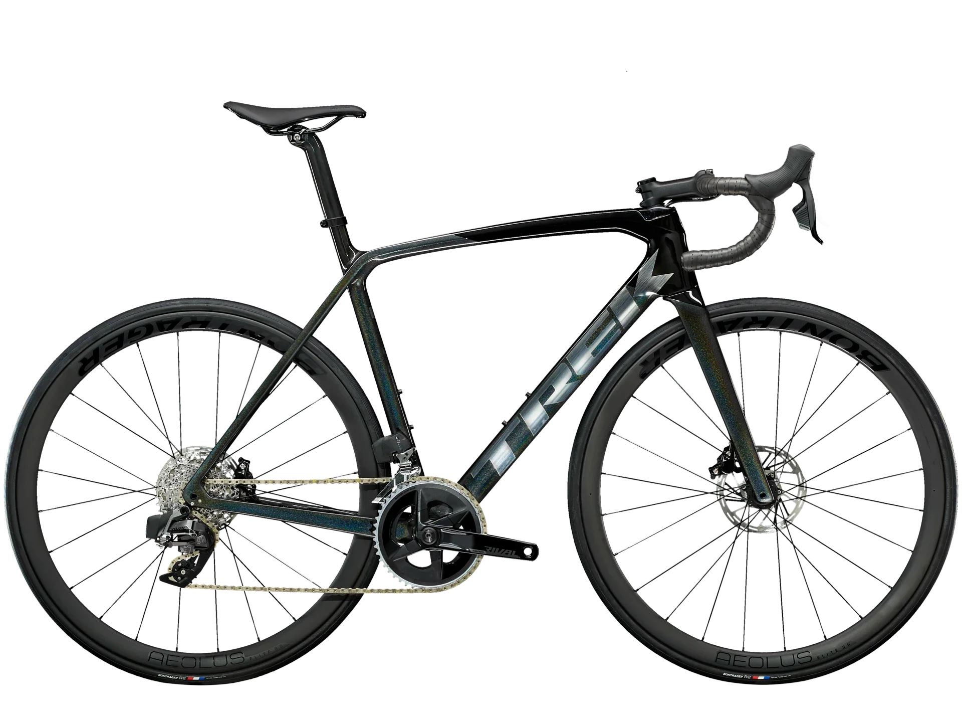 Bicicleta Trek Émonda SL 6 AXS 2023 - Preta/Rainbow - Tamanho 56 - Image 2