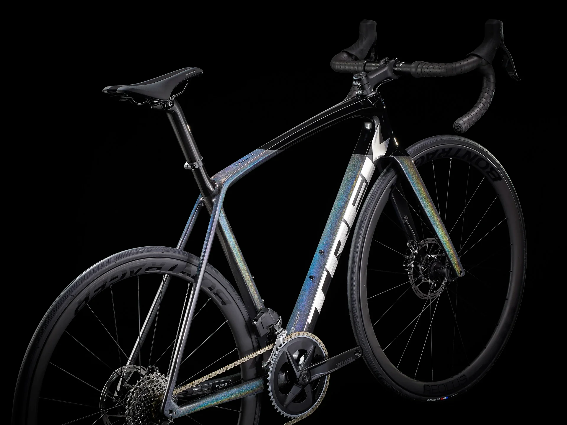 Bicicleta Trek Émonda SL 6 AXS 2023 - Preta/Rainbow - Tamanho 56 - Image 3