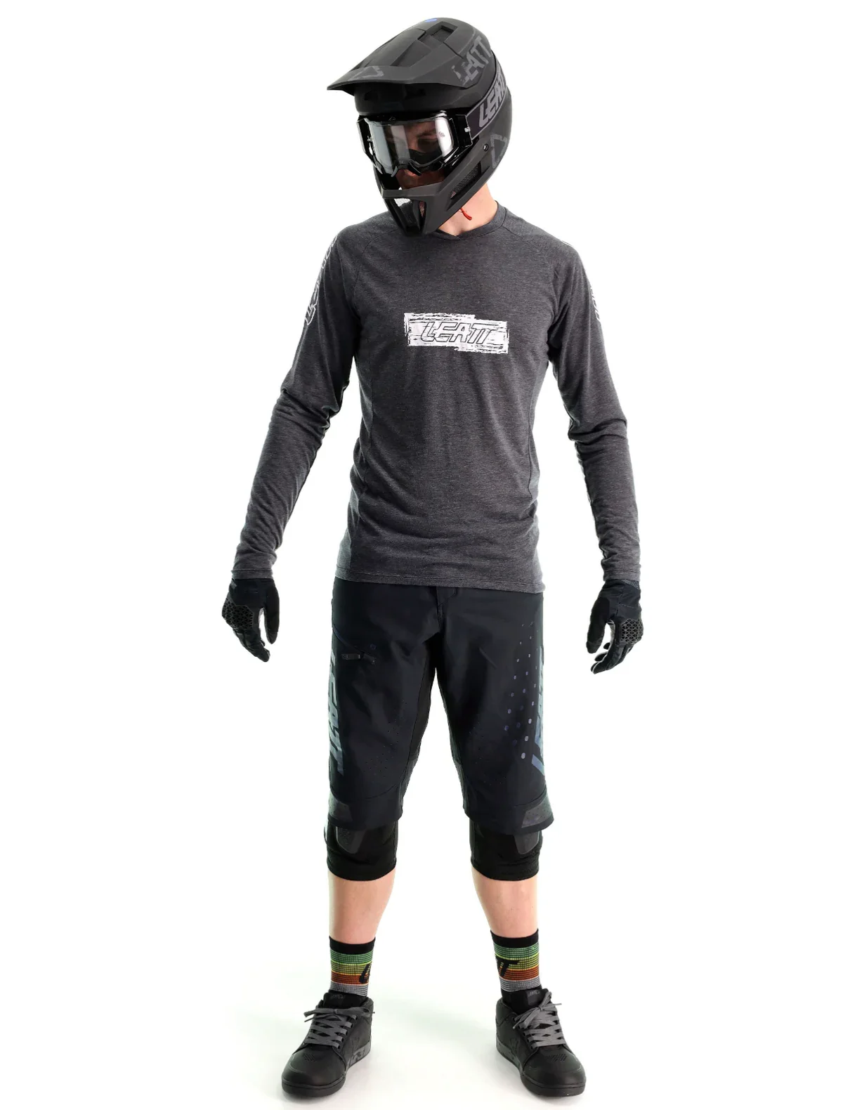 Camisa Leatt MTB Gravity 2.0 Manga Longa - Preta - Image 2