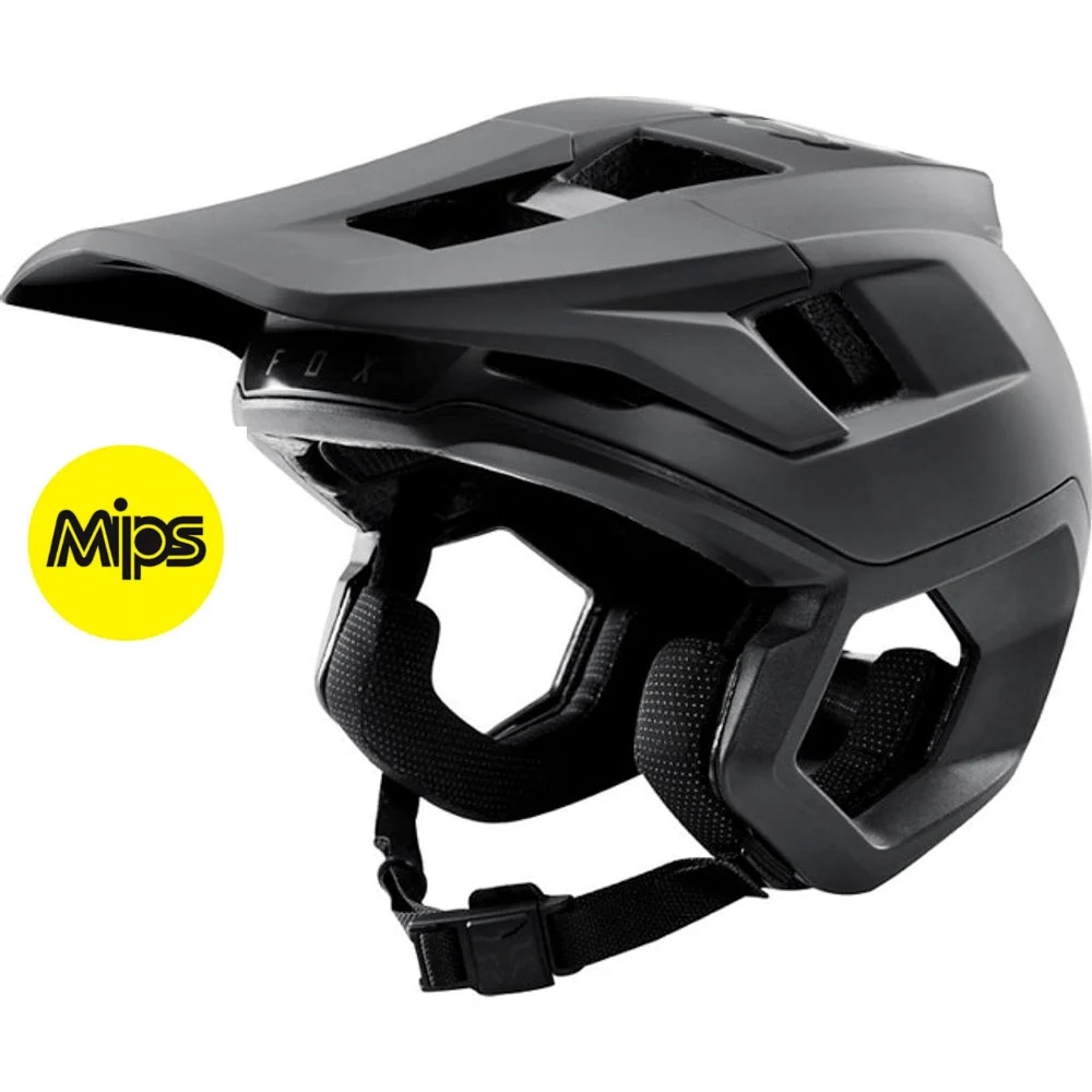 Capacete Fox Dropframe MIPS - Preto Fosco