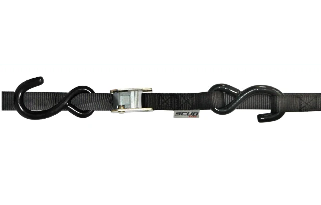 Esticador SCUD Bike Series c/ Presilha e 2 Ganchos - Preto