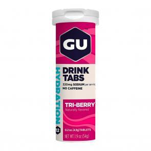 GU Energy HidroEletrolitico - Sabor Tri-Berry - Tubo c/ 54g com 12 Pastilhas